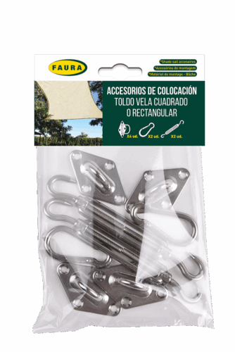 Fijación Toldo Vela Cuadrado/Rectangular