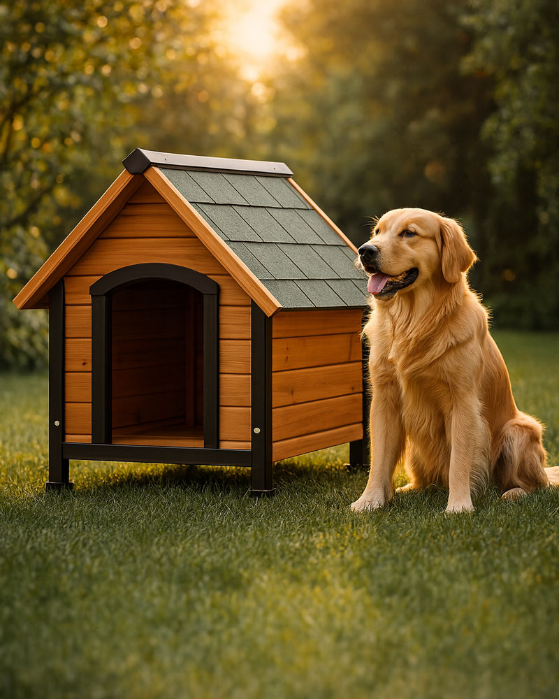 CASETA MADERA DE PERRO-2 CASETA MADERA DE PERRO-2